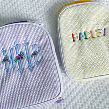 Load image into Gallery viewer, Seersucker Backpacks & Lunchboxes