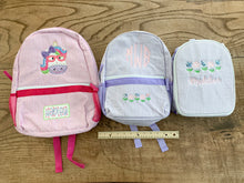Load image into Gallery viewer, Seersucker Backpacks & Lunchboxes