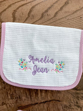 Load image into Gallery viewer, Baby Bib & Burp Cloth Set