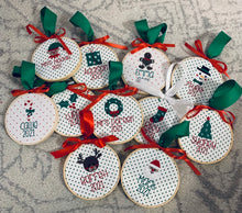 Load image into Gallery viewer, Embroidery Hoop Ornament