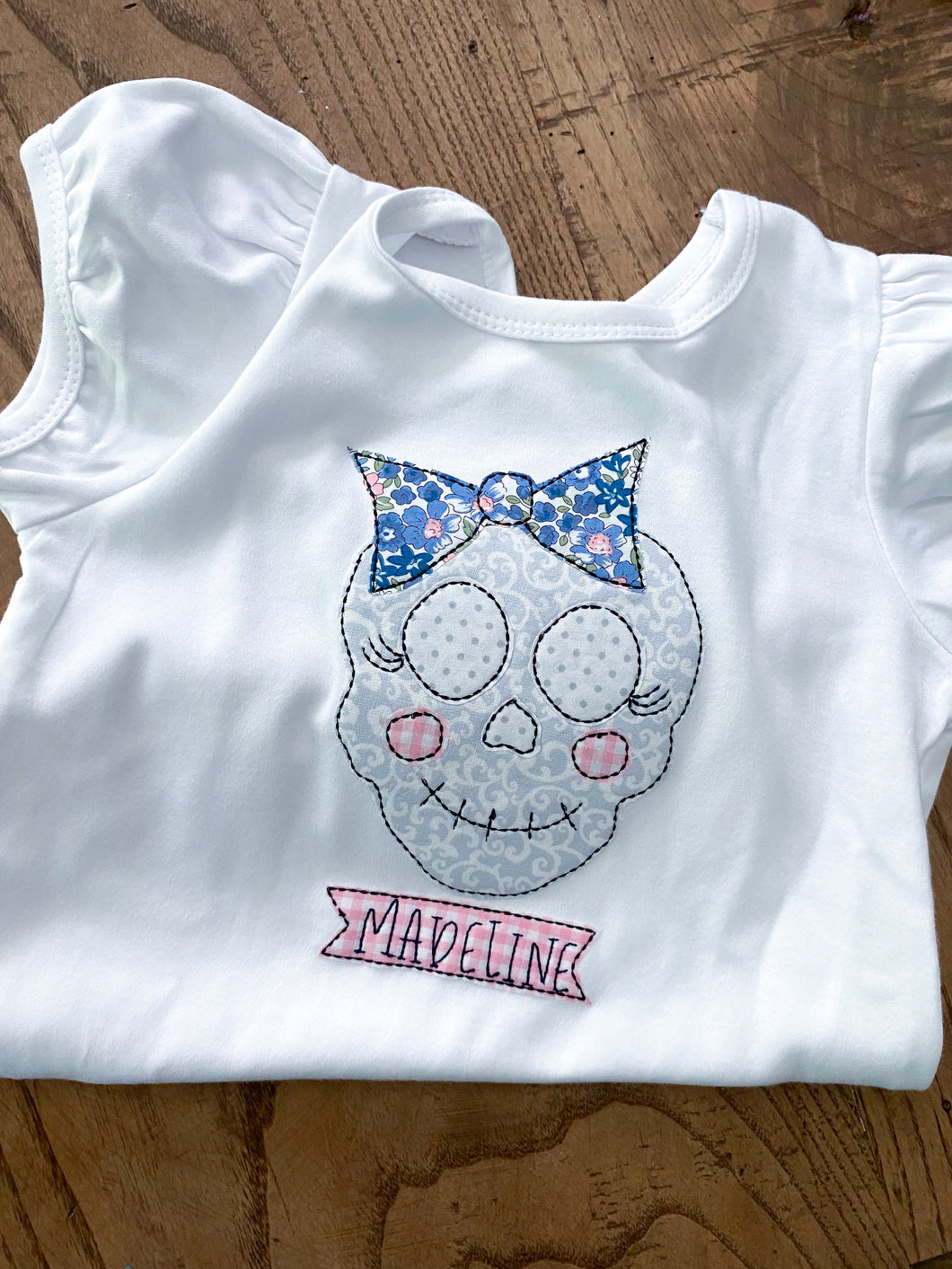 Skull Appliqué Design