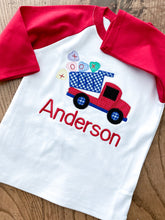 Load image into Gallery viewer, Candy Heart Dump Truck Embroidery Design
