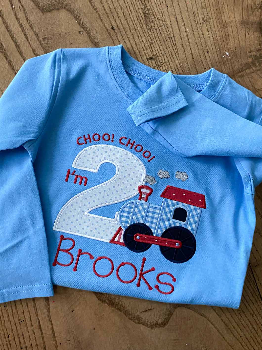 Choo Choo I’m 2 Appliqué Design
