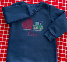 Load image into Gallery viewer, Tractor Pulling Heart Sketch Design
