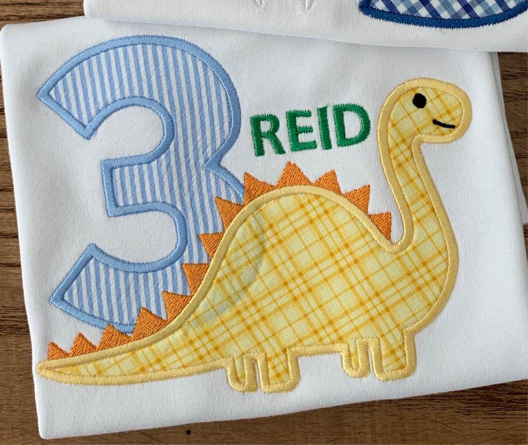 Stegosaurus Applique Design