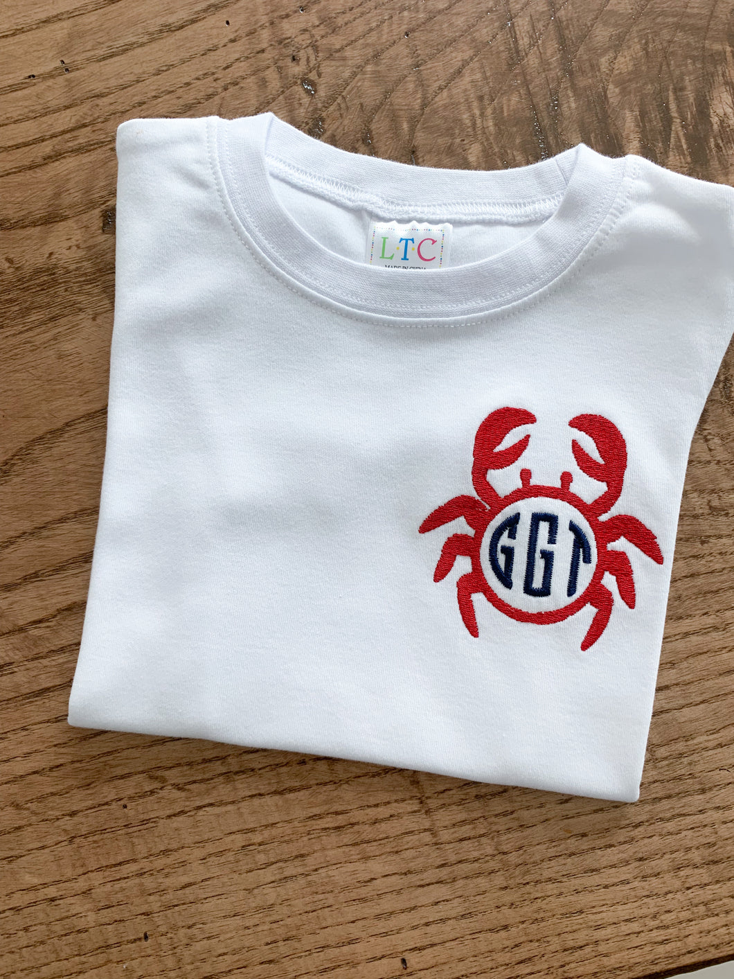 Crab Monogram Frame Design
