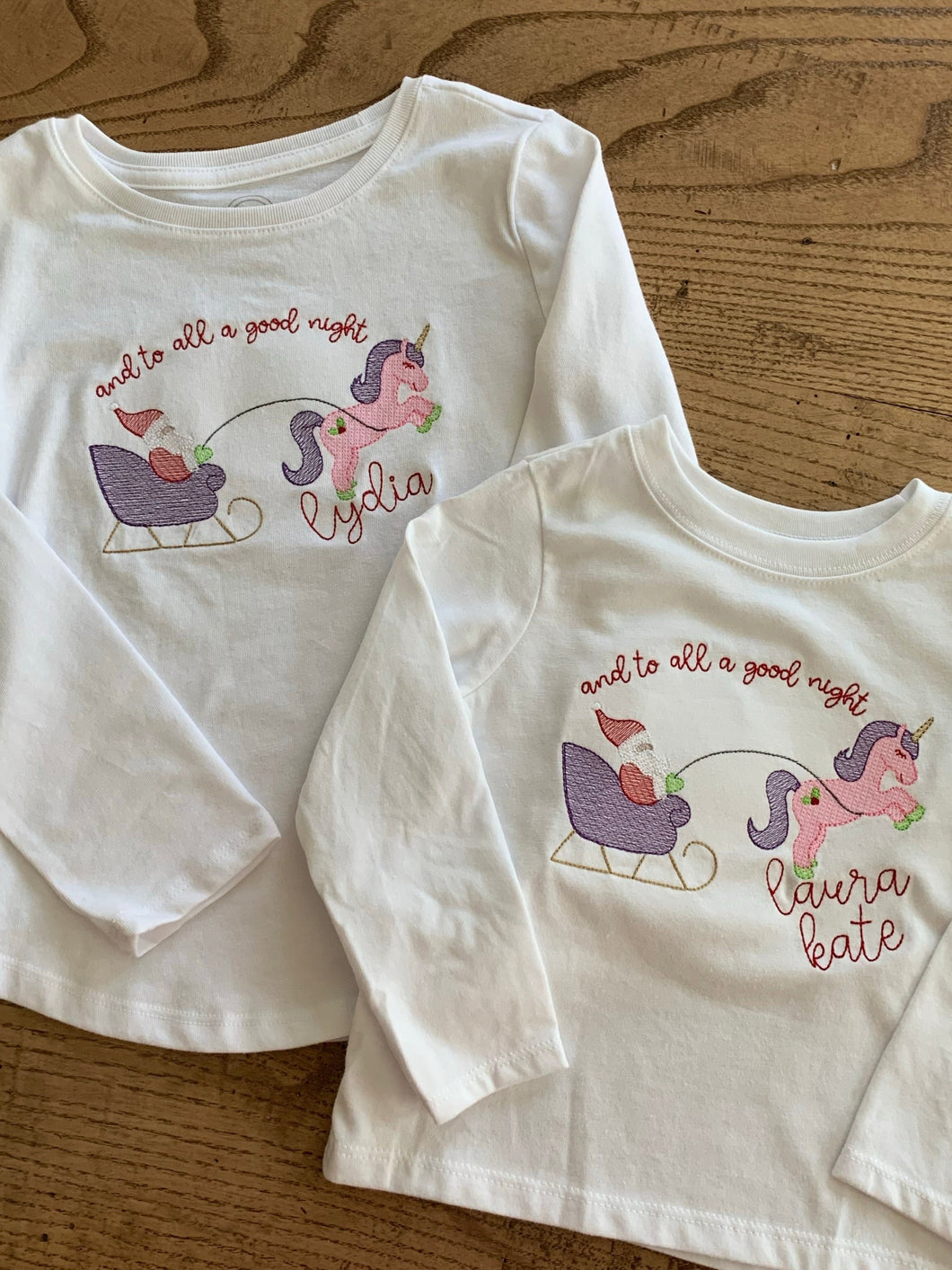 Santa with Unicorn Design