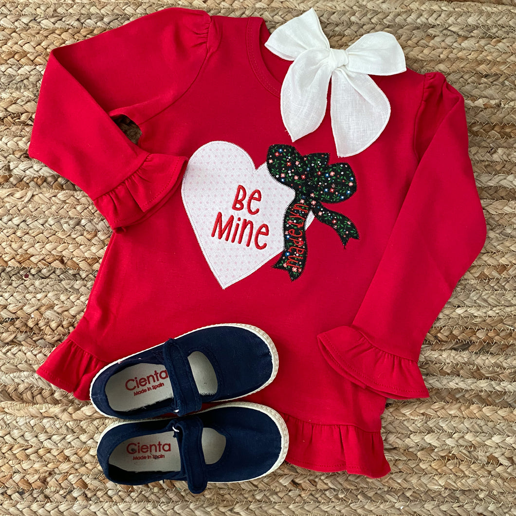 Be Mine Heart Applique Design